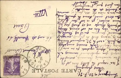 Ak Sampiny-Meuse, Rue Raymond Poincare