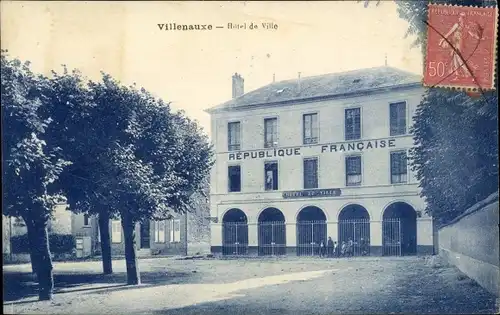 Ak Villenauxe la Grande Aube, Rathaus