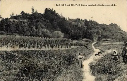 Ak Bar sur Aube, Weg nach Sainte Germaine