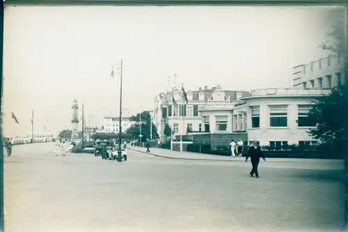 Foto Ak Ostseebad Warnemünde Rostock, Strandpromenade