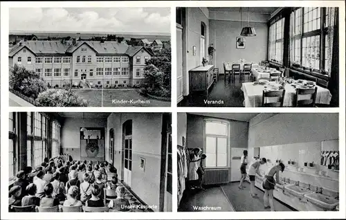 Ak Wangerooge, Oldenburger Kinderheim, Kurheim, Veranda