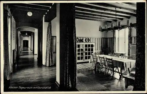 Ak Meisenheim am Glan Pfalz, Mütter- und Kinderheim, kleiner Tagesraum mit Durchblick