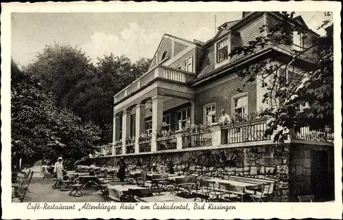 Ak Bad Kissingen Unterfranken Bayern, Gasthof Altenburger Haus am Caskadental