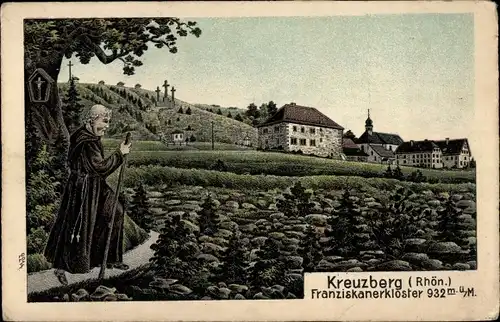 Ak Bischofsheim an der Rhön, Kreuzberg, Franzikanerkloster