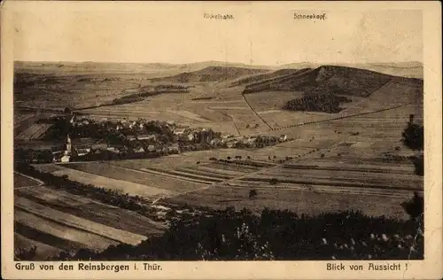 Ak Ilmenau in Thüringen, Reinsbergen, Kickelhahn, Schneekopf