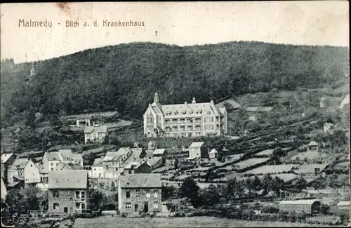 Ak Malmédy Wallonien Lüttich, Panorama, Krankenhaus