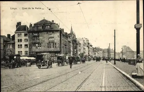 Ak Lüttich Lüttich Wallonien, Quai de la Batte