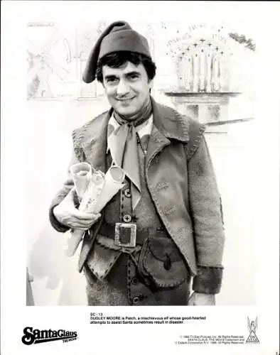 Foto Schauspieler Dudley Moore, Filmszene Santa Claus The Movie, Pressefoto