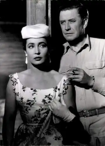 Foto Filmszene Geliebte Corinna, D 1956, Szene mit Elisabeth Müller und Hans Söhnker