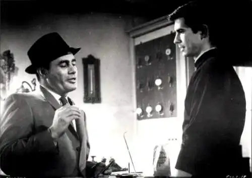 Pressefoto Filmszene, Psycho, Martin Balsam, Anthony Perkins