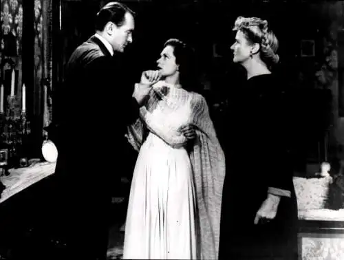 Foto Filmszene "Ein himmlischer Sünder", USA 1943, George Sanders, Geraldine Fitzgerald,Moyna McGill