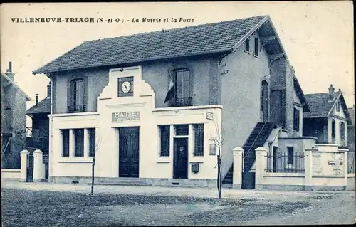 Ak Villeneuve Triage Val de Marne, La Moirie et la Poste