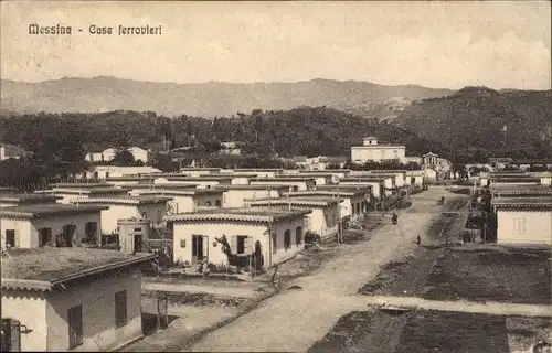 Ak Messina Sizilien, Case ferrovieri