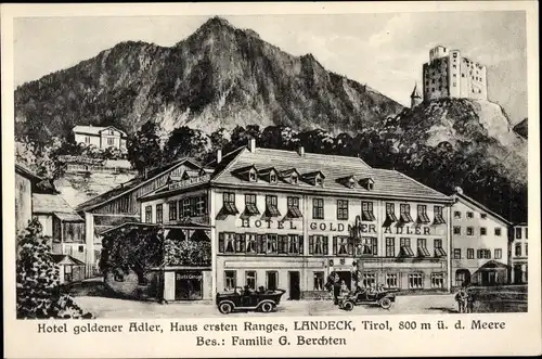 Ak Landeck in Tirol, Hotel goldener Adler