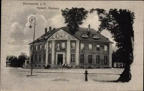 Ak Bleicherode am Harz, Kaiserliches Postamt