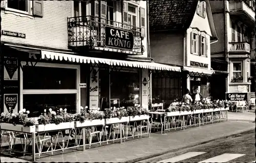 Ak Bad Herrenalb im Schwarzwald, Café König