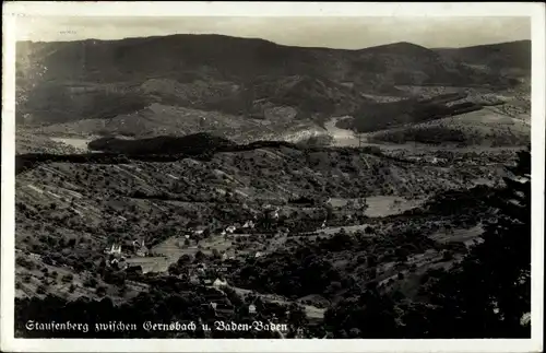 Ak Stauffenberg Staufenberg Gernsbach im Murgtal Schwarzwald, Panorama