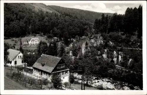 Ak Raumünzach Forbach im Schwarzwald, Hotel Wasserfall