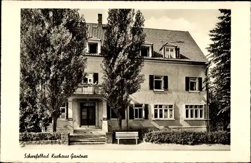 Ak Bad Mingolsheim Bad Schönborn in Baden, Schwefelbad und Kurhaus Ganter