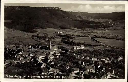 Ak Schömberg, Ort mit Plettenberg