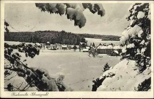 Ak Friedenweiler im Schwarzwald, Teilansicht im Winter
