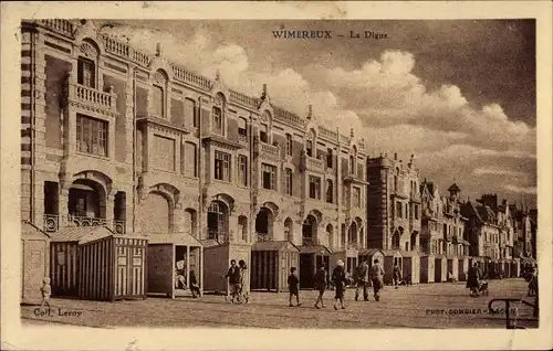 Ak Wimereux Pas de Calais, La Digue