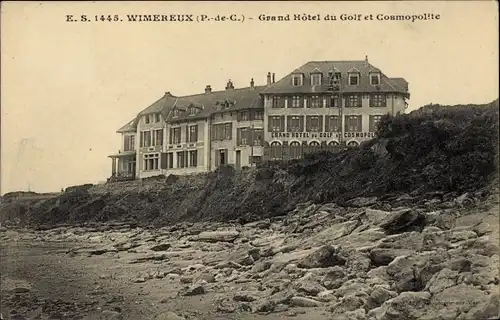 Ak Wimereux Pas de Calais, Grand Hotel du Golf et Cosmopolite