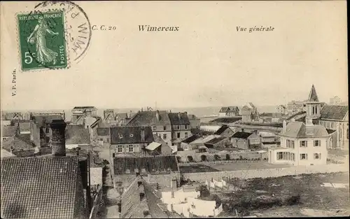 Ak Wimereux Pas de Calais, Vue generale