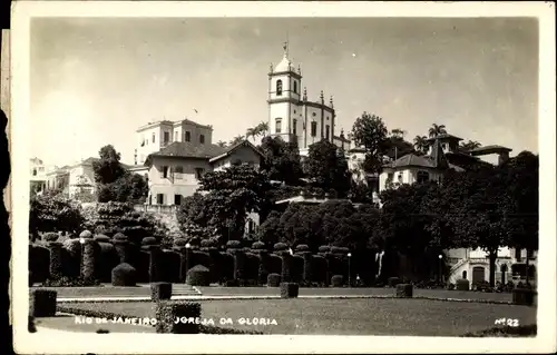 Foto Ak Rio de Janeiro Brasilien, Kirche, Teilansicht