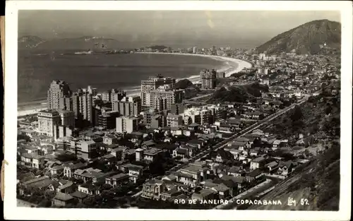 Foto Ak Rio de Janeiro Brasilien, Copacabana, Totale