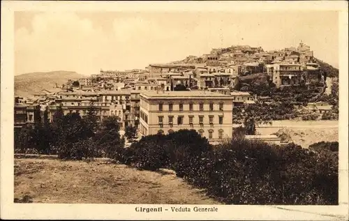 Ak Girgenti Agrigent Sicilia, Gesamtansicht