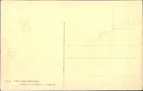 Ak Girgenti Agrigent Sicilia, Gesamtansicht