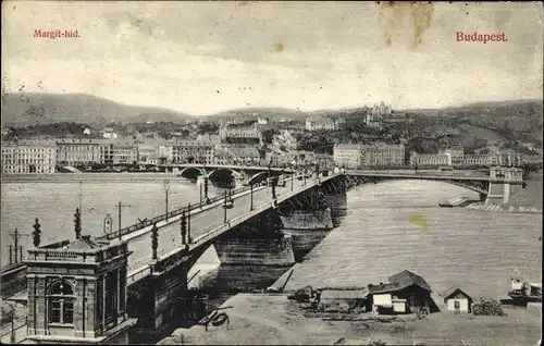 Ak Budapest Ungarn, Margaretenbrücke