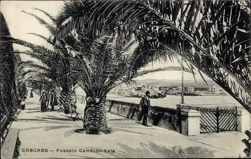 Ak Cascaes Cascais Portugal, Passeio Candido Reis