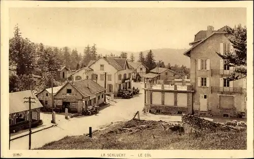 Ak Col de la Schlucht Vosges, Straßenpartie