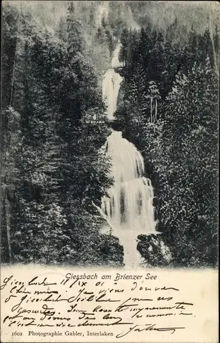 Ak Giessbach am Brienzersee Kanton Bern, Giessbachfälle