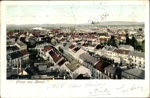 Ak Basel Bâle Stadt Schweiz, Gesamtansicht