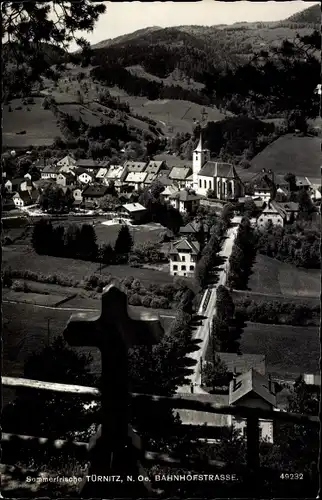 Ak Türnitz in Niederösterreich, Bahnhofstraße, Luftbild