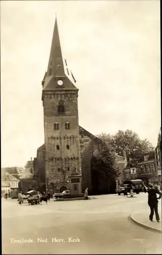 Ak Enschede Overijssel Niederlande, Ned. Herv. Kerk