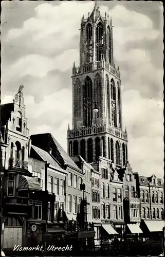 Ak Utrecht Niederlande, Vischmarkt