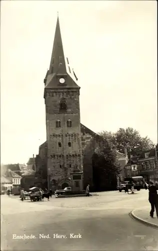Ak Enschede Overijssel Niederlande, Ned. Herv. Kerk