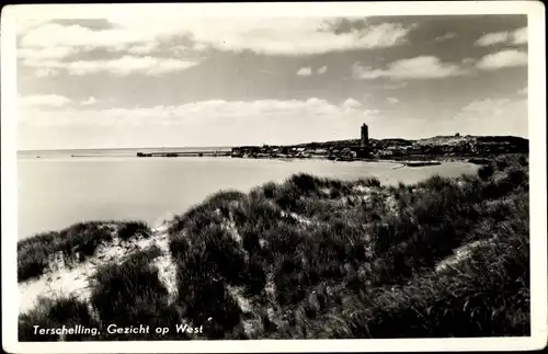 Ak Terschelling Friesland Niederlande, Gezicht op West