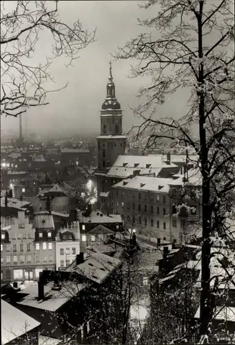 Ak Greiz im Vogtland, Winteransicht