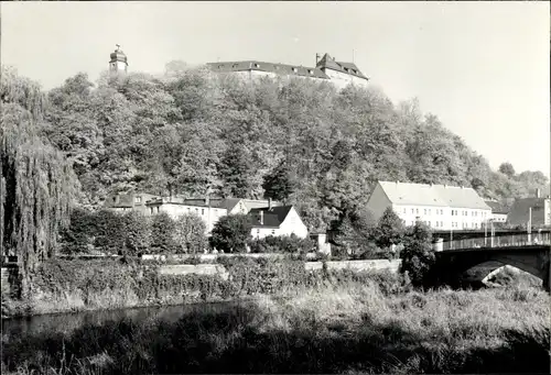 Foto Greiz im Vogtland, Blick zum Schloss, Brücke