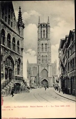 Ak Gand Gent Ostflandern, Kathedrale Saint Bavon
