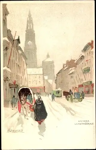 Künstler Ak Cassiers, H., Anvers Antwerpen Flandern, La Cathedrale