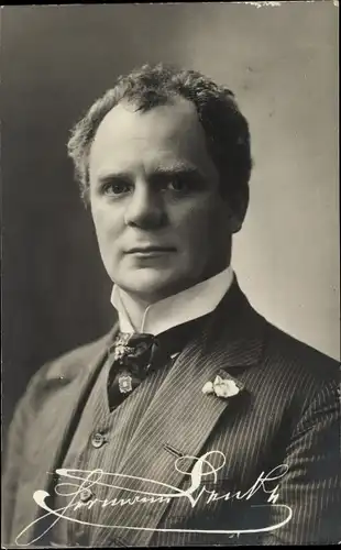 Ak Schauspieler Hermann Benke, Portrait