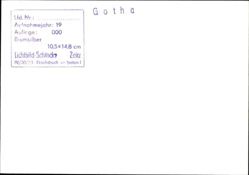 Foto Gotha in Thüringen, Denkmal, Gebäude