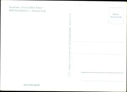 Ak Schönbrunn Ebersdorf in Thüringen, Grüner Esel, Gasthaus Zum weißen Trutz