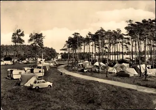 Ak Pepelow am Salzhaff Mecklenburg, Zeltplatz